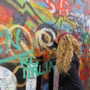 LENNON'S LEGACY - The Lennon Wall invites visitors to leave a message of love on the wall.